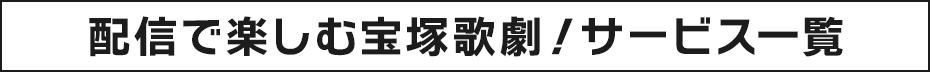 配信で楽しむ宝塚歌劇！サービス一覧