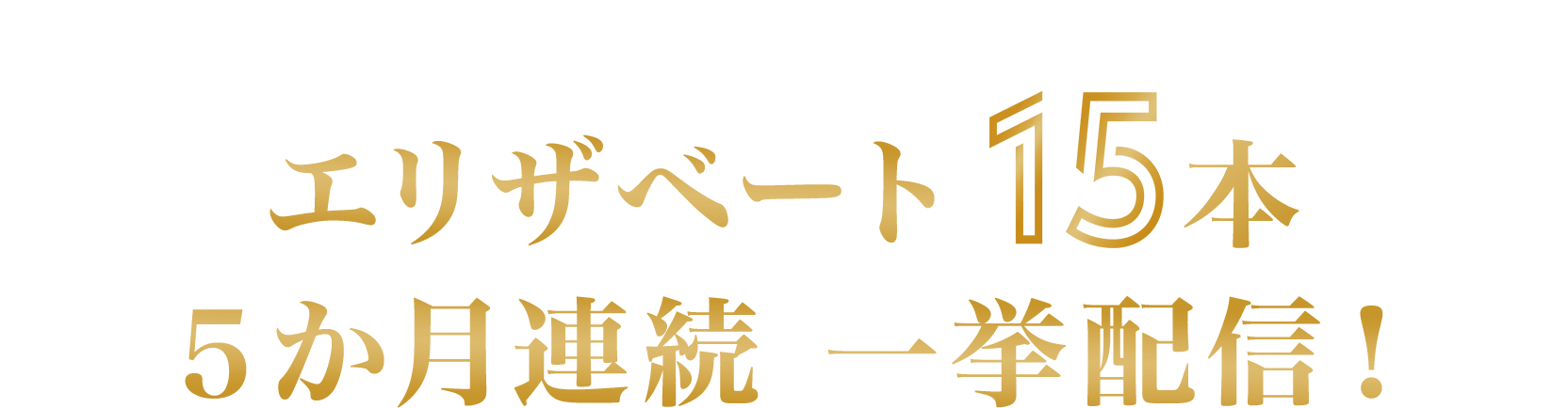 エリザベート 15本 ５か月連続 一挙配信！